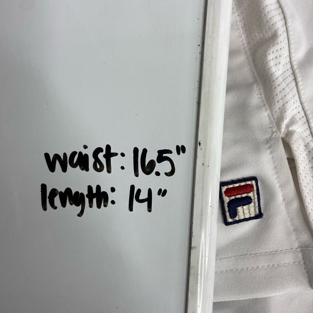 Fila Womens Athletic Mini Logo Tennis Skort Elastic Waist White XL - Picture 7 of 7